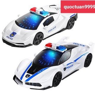 Xe cảnh sát mô hình có nhạc và đèn cho bé