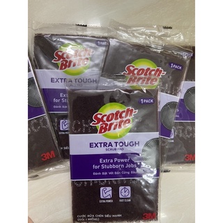 Gói 1 Miếng Cước cọ rửa Scotch Brite 3M Mạnh hơn inox (10 x 15 cm) 7447