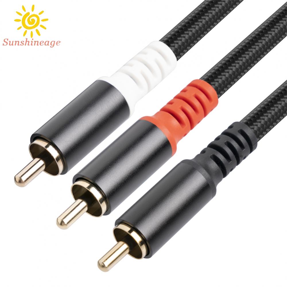 Dây Cáp Âm Thanh Hình Chữ Y Chuyển Đổi RCA Sang 2 RCA Tiện Dụng Cho Gia Đình