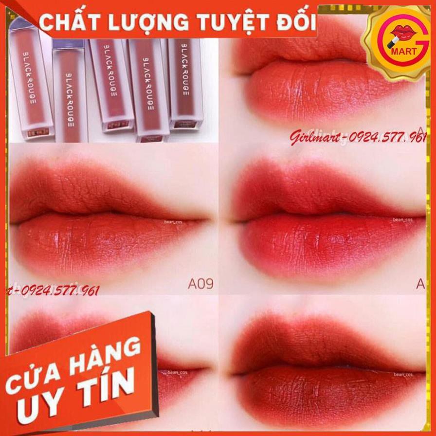 [ SON ] Son Black Rouge Air Fit Velvet Tint Version 3 Sunny Jujube A15 – Nâu ánh Đỏ