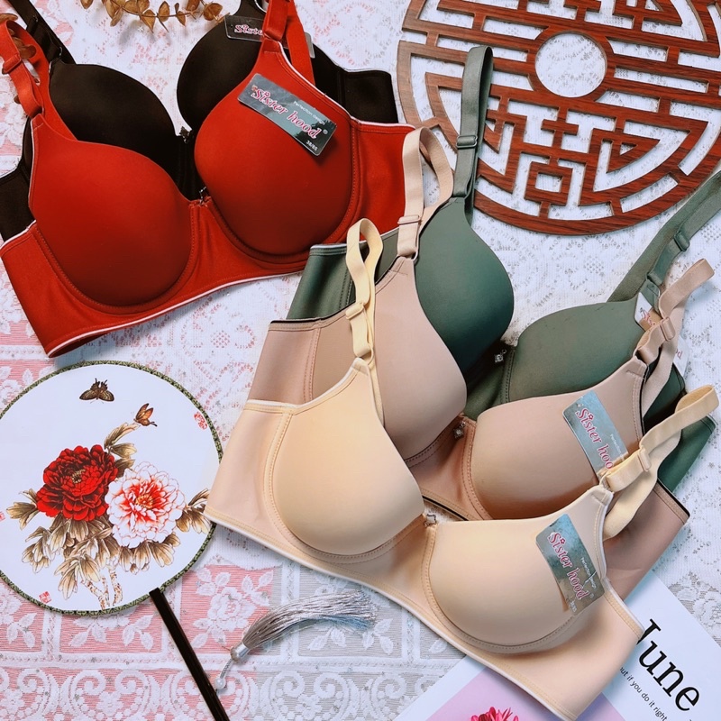 Áo lót nữ BIGSIZE định hình mút mỏng có gọng, áo ngực định hình chống chảy xệ, áo định hình ngực