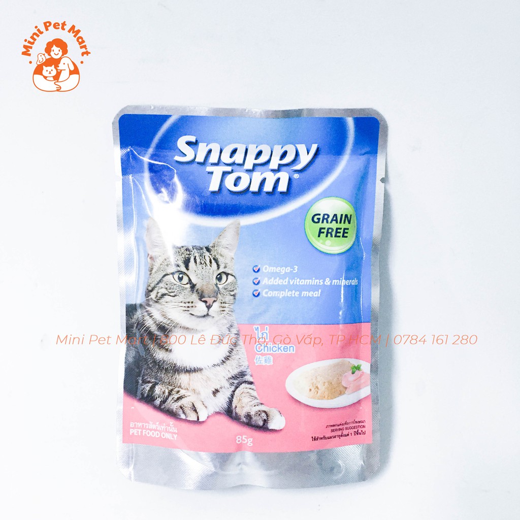 Pate gói cho mèo trưởng thành SNAPPY TOM 85g