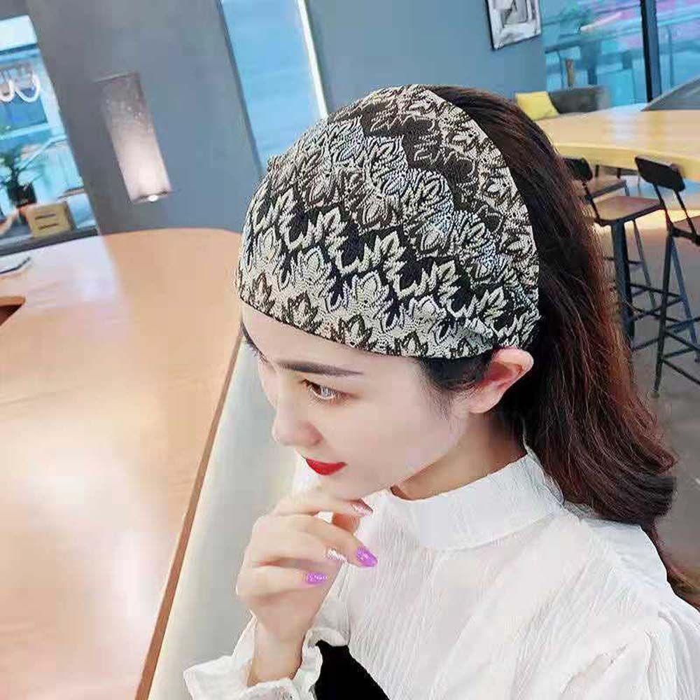 MOCHO Băng Đô Ren Bản Rộng Chống Trượt Rửa Mặt Thanh Lịch Hợp Thời Trang Cho Nữ