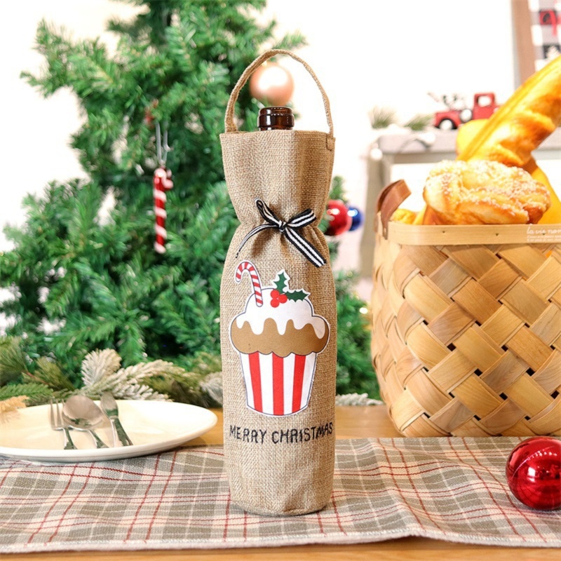 Vỏ Bọc Chai Rượu Hoạ Tiết Giáng Sinh / Năm Mới 2023