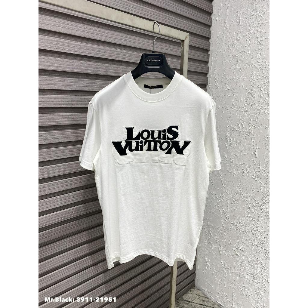 ÁO PHÔNG LV HOẠ TIẾT THÊU FULL CAO CẤP