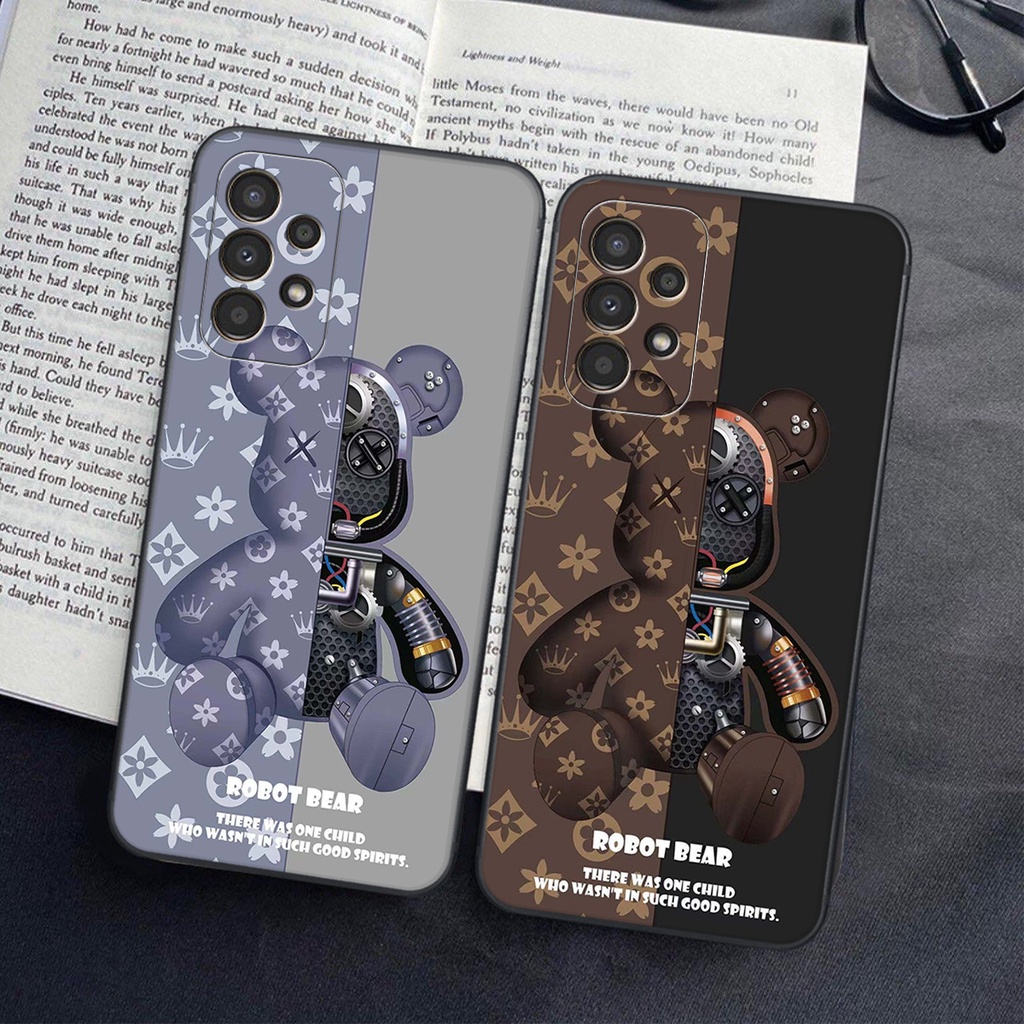 Ốp lưng Samsung Galaxy A13 4G / A23 5G / A33 in hình Gấu nâu - hồng, Gấu Be@rick  cực CUTE, DỄ THƯƠNG