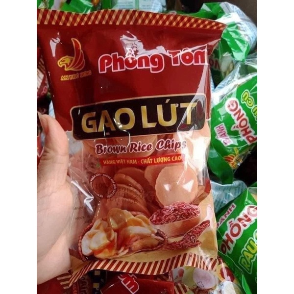 Phồng tôm gạo lứt giòn ngon