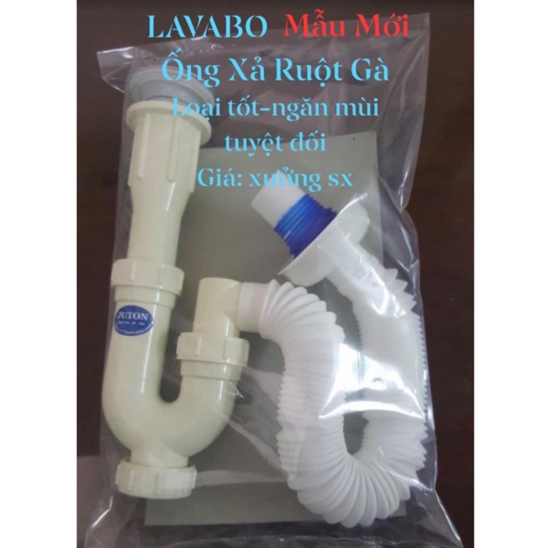 Bộ xả xi phông chậu rửa mặt lavabo đầu inox cao cấp