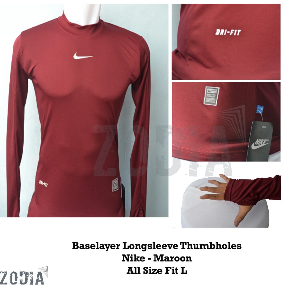 Áo Thun Tay Dài Thể Thao Nike - Maroon