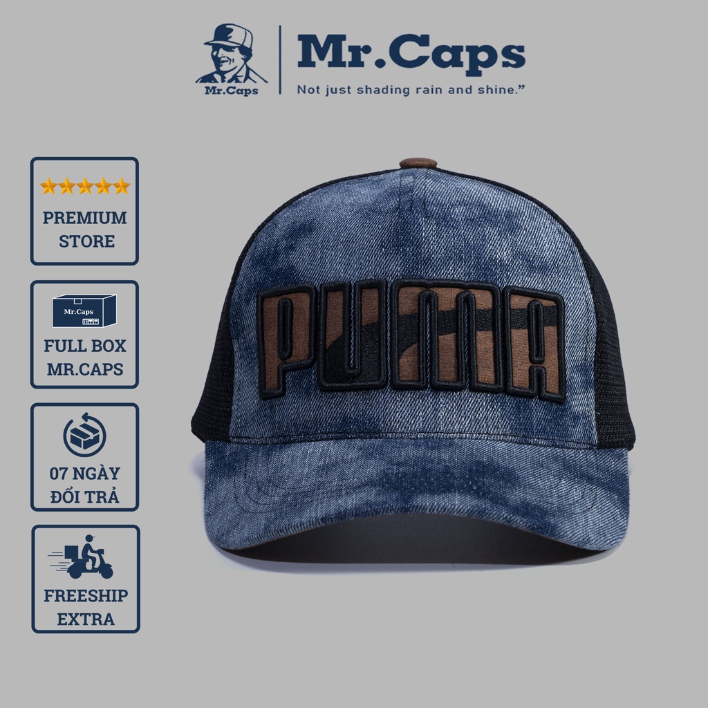 Mũ lưới lưỡi trai Pu.ma - Nón kết nam nữ cao cấp thời trang Hàn Quốc phong cách ullzang form unisex Mrcap Store PM03