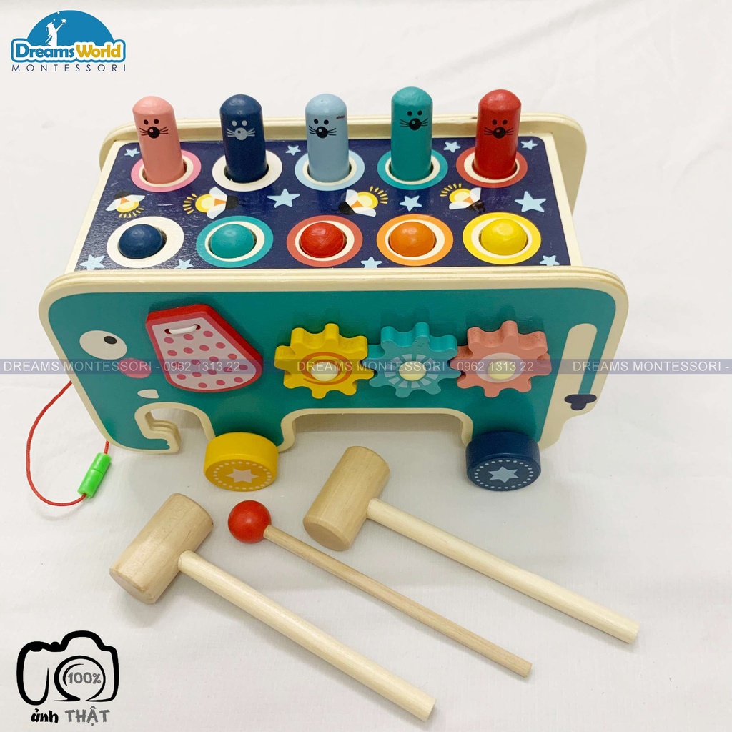 Bộ Đồ Chơi Đập Chuột Kèm Đàn 3 in 1Cho Bé