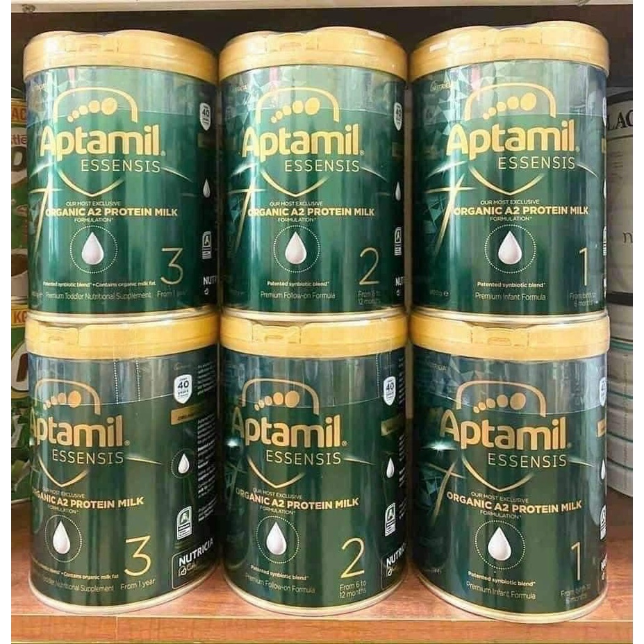 Sữa Aptamil Essensis Số 1,2,3 - Dòng Sữa Hữu Cơ Organic Tăng Đề Kháng Hộp 900G Nhập Khẩu - Hàng Bay Air Date Mới