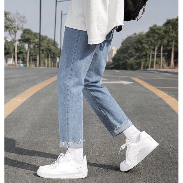 Quan jean nam Baggy rách gấu R-01 Style hàn quốc 2021