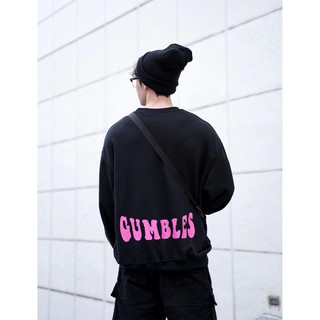 Áo Sweater form rộng CANDY đen - Gumbles Official