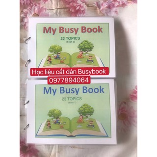 Đồ chơi  Học liệu  bóc dán My Busy book 23 chủ đề ép plastic bền đẹp ☘️Học liệu giúp trẻ học Tiếng Anh dễ dàng❤️