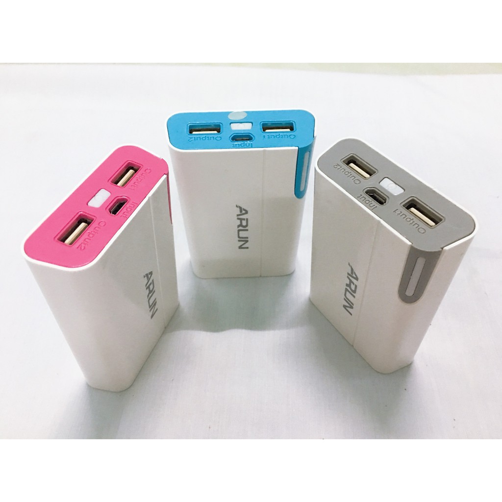 ❀Loại 1 Tốt Nhất❀ Pin sạc dự phòng trâu arun 10.400mah không lo hết pin