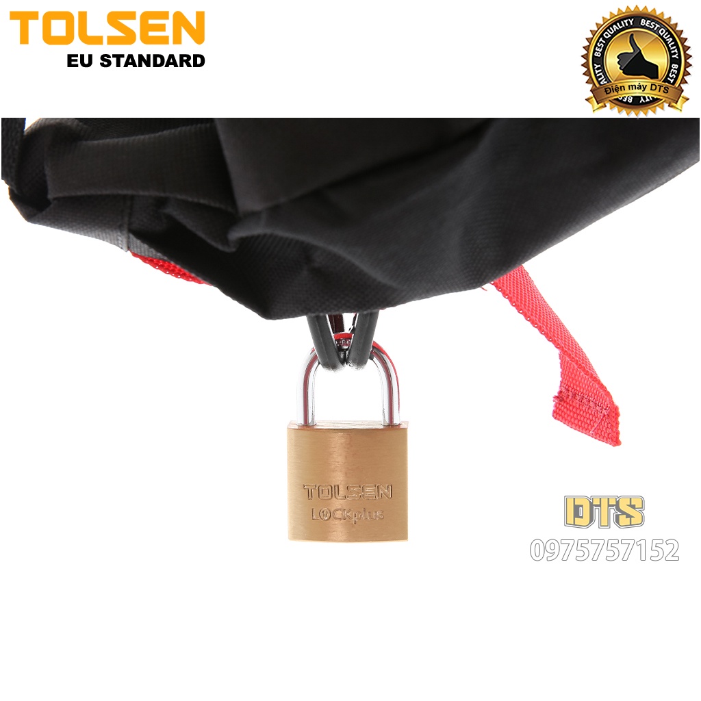 Ổ khoá đồng mật khẩu 3 số công nghiệp TOLSEN, khoá bấm khoá vali siêu cứng, chống cắt, chống trộm - Tiêu chuẩn châu Âu