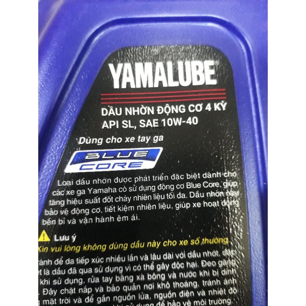 nhớt 800ml Blue Core 10w-40 dùng cho xe ga Yamaha