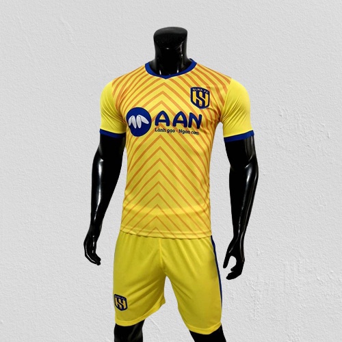 Quần áo Sông Lam Nghệ An 2022 màu vàng CÓ IN tên số