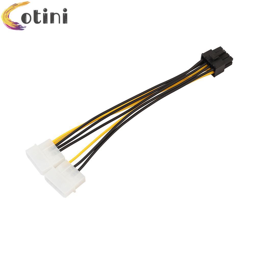 Dây Cáp Nguồn 18cm 8 (6 + 2) Pin Sang 4 Pin Cho Card Đồ Họa