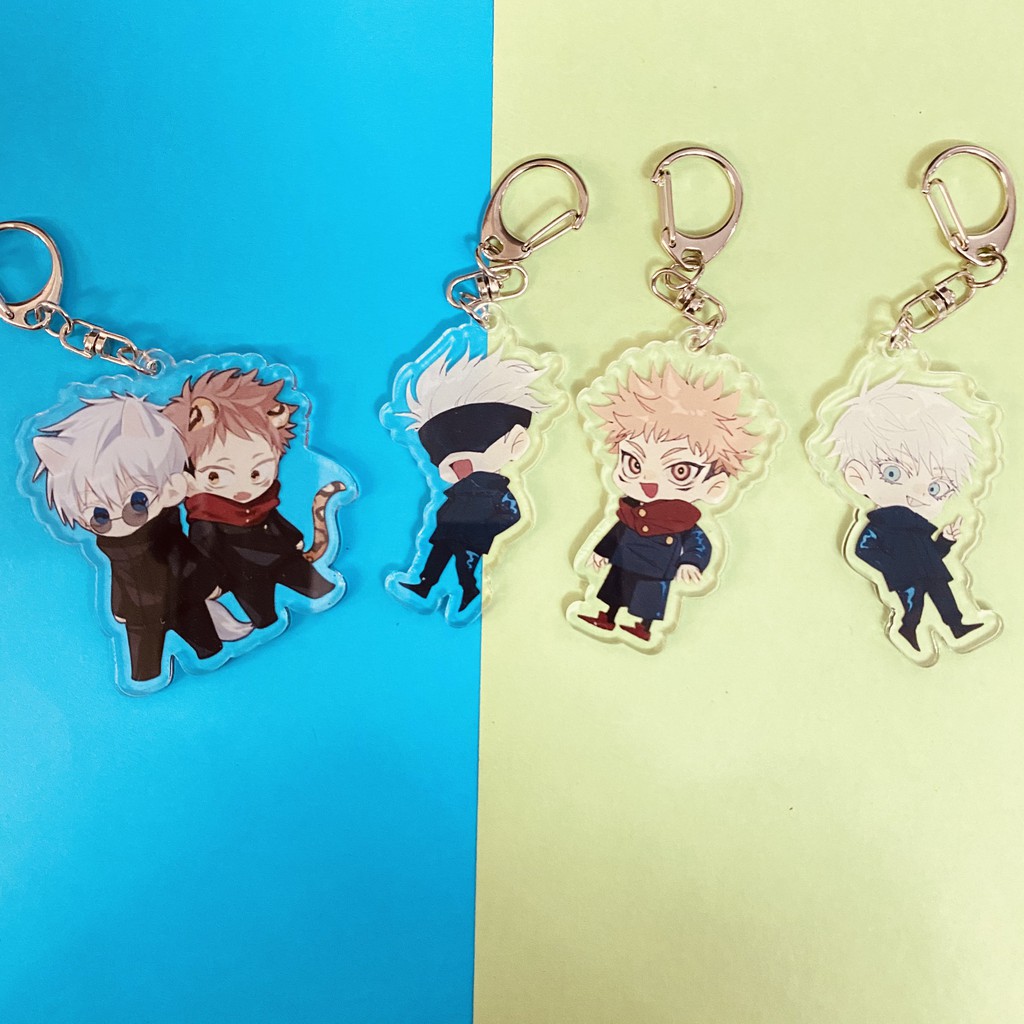 ( Mica trong acrylic ) Móc khóa JUJUTSU KAISEN CHÚ THUẬT HỒI CHIẾN quà tặng xinh xắn dễ thương chibi anime