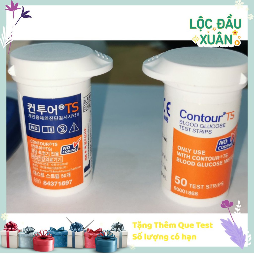 Que thử đường huyết CONTOUR TS - Hàng Nhập khẩu từ Nhật bản - Loại 100 que Hạn dùng 2023