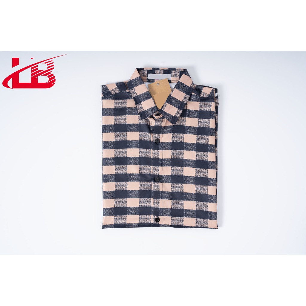 Áo sơ mi nam dài tay LB, in sọc caro phối màu toàn thân, SMVS002756 | BigBuy360 - bigbuy360.vn