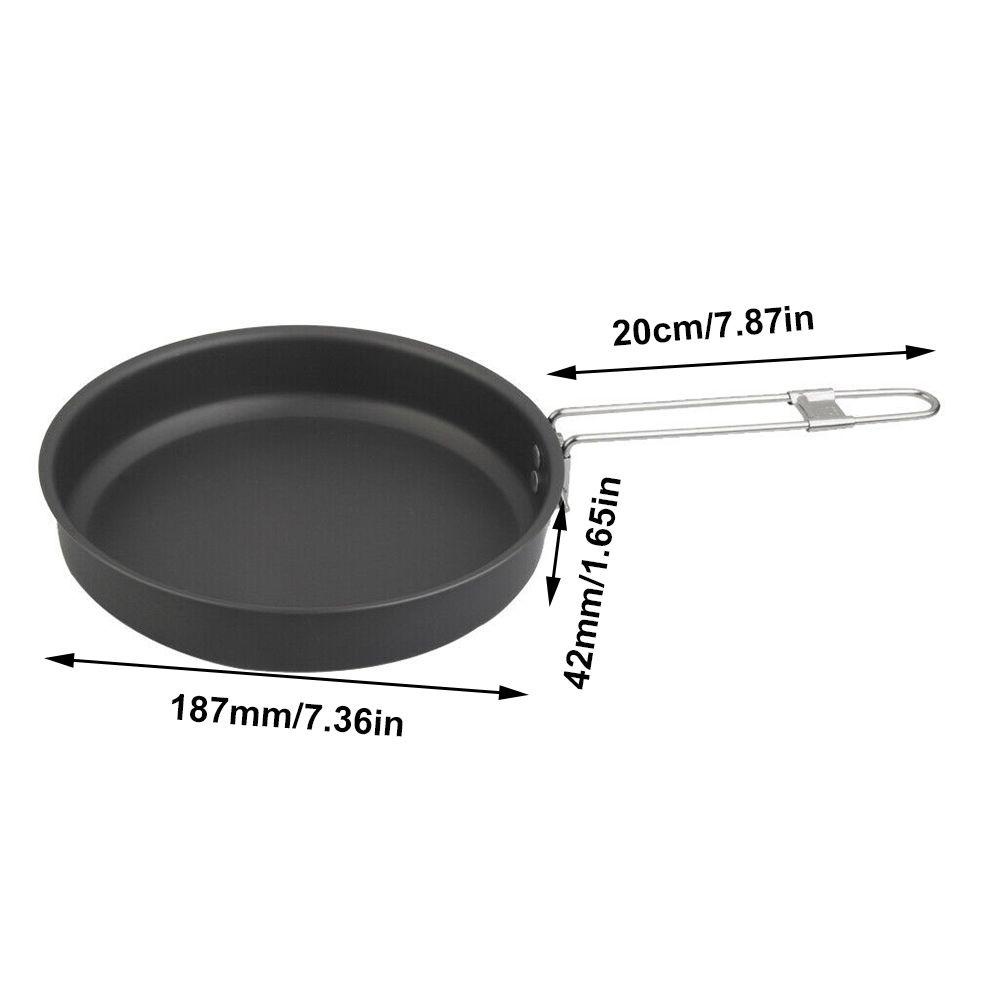 CONOPERY Chảo Chiên Chống Dính Có Tay Cầm Có Thể Gấp Gọn Tiện Dụng Khi Đi Cắm Trại