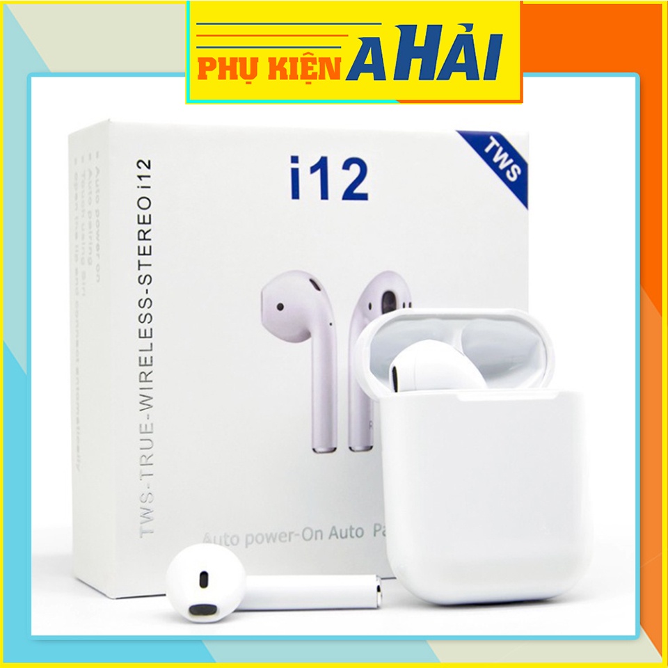⚡️Giá Sỉ⚡️ Tai Nghe Bluetooth i12 TWS Bluetooth 5.0 - Cảm Biến Vân Tay