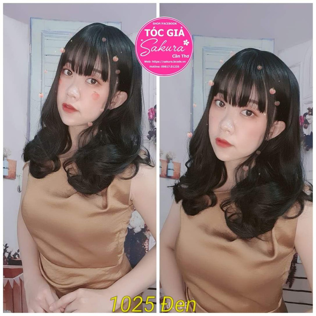 Tóc Giả Cả Đầu Xoăn Phồng Ngang Vai ❤️ Free Ship ❤️ Tóc cao cấp chịu nhiệt- video & hình thật