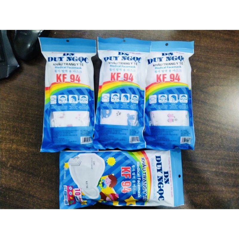 (Set 10 cái) Khẩu Trang KF94 | 2D | 3D (mẫu mới) cho bé