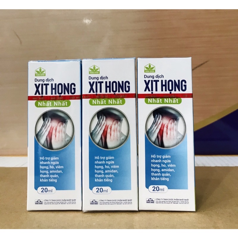 XỊT HỌNG NHẤT NHẤT  - HỖ TRỢ GIẢM HO, NGỨA HỌNG, KHẢN TIẾNG