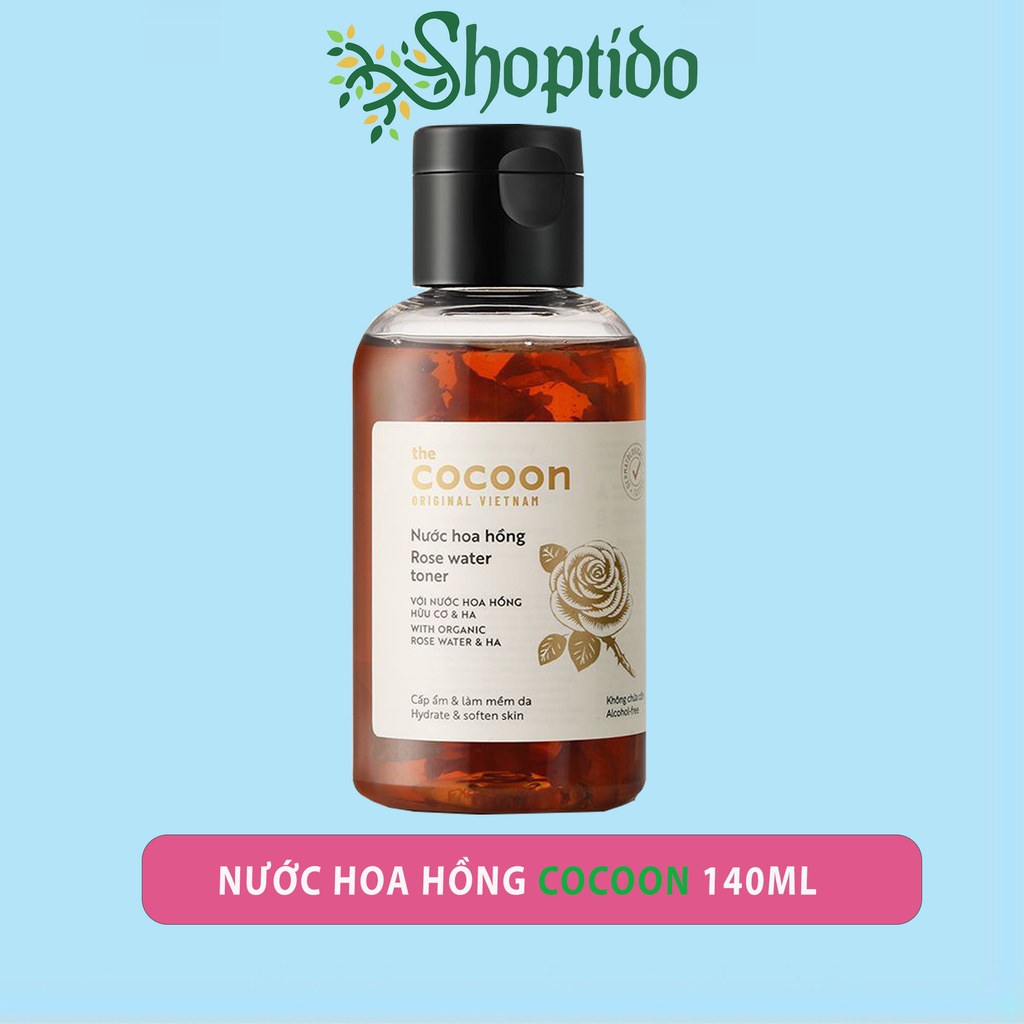 Nước hoa hồng Cocoon rose water toner 140ml NPP shoptido