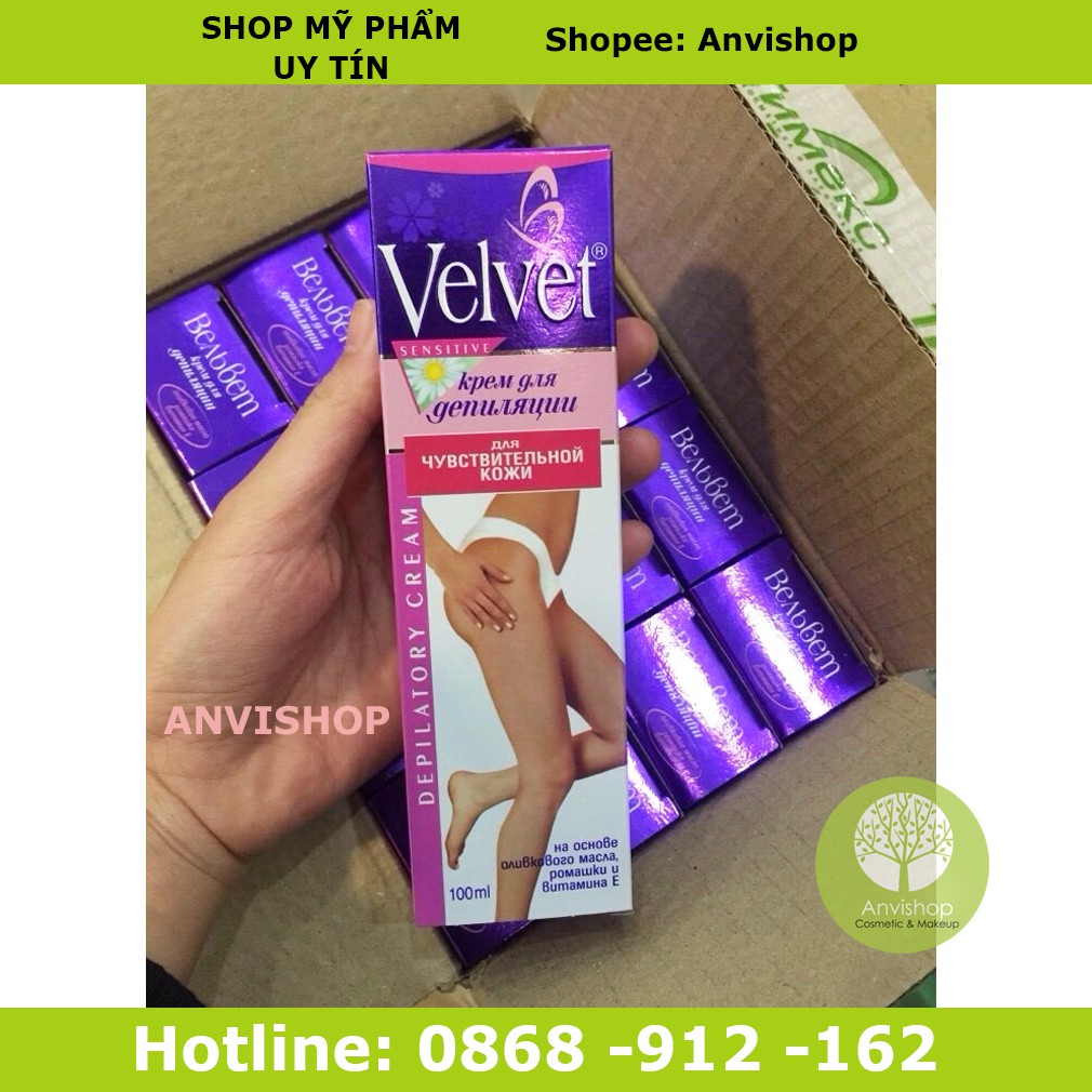 Kem tẩy lông dùng cho da nhạy cảm và vùng bikini Velvet Depilation Cream For Sensitive Skin 100ml | BigBuy360 - bigbuy360.vn