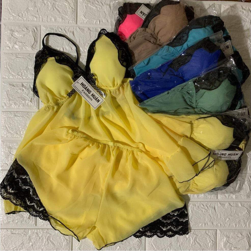 Đồ ngủ sexy nữ ⭐️ FREE SHIP ⭐️ Đồ ngủ voan hai dây, mịn màn, quyến rủ. | BigBuy360 - bigbuy360.vn