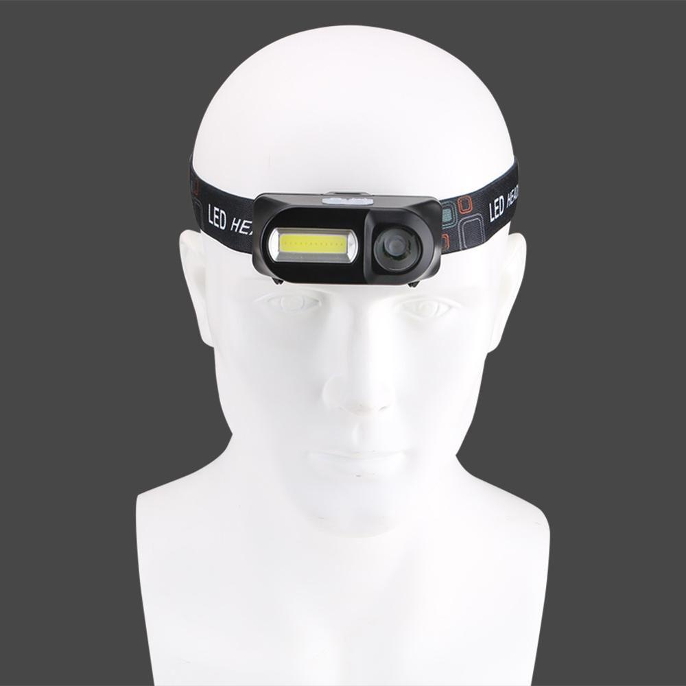 Đèn Pin LED Mini Đội Đầu 18650 Dùng Câu Cá Ngoài Trời Có Thể Sạc Lại
