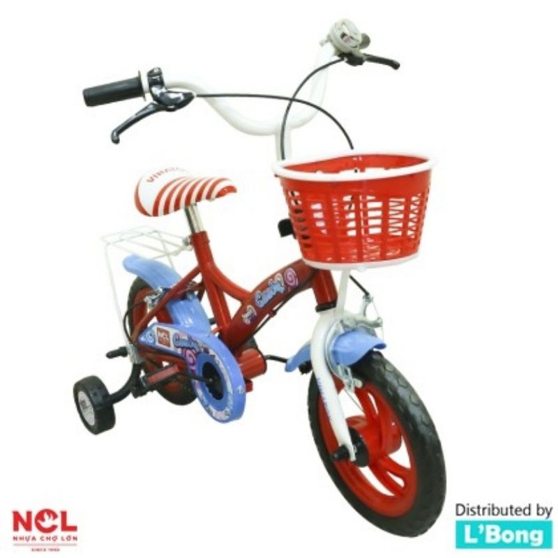 Xe đạp trẻ em 12inch 4 bánh 3->4 tuổi nhựa chợ lớn Việt Nam (Xe đã lắp sẵn)