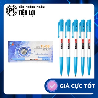 Hộp 20 bút bi 0.8 mm thiên long tl-08 - mực xanh