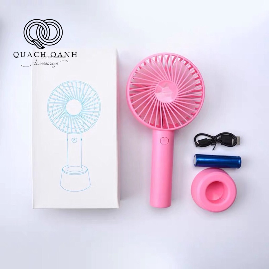 Quạt mini cầm tay sạc pin tích điện - QUAT40