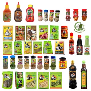 Gia vị các loại, tương ớt, sa tế, nước tương, bột gia vị, sốt ướp, muối - Chọn loại