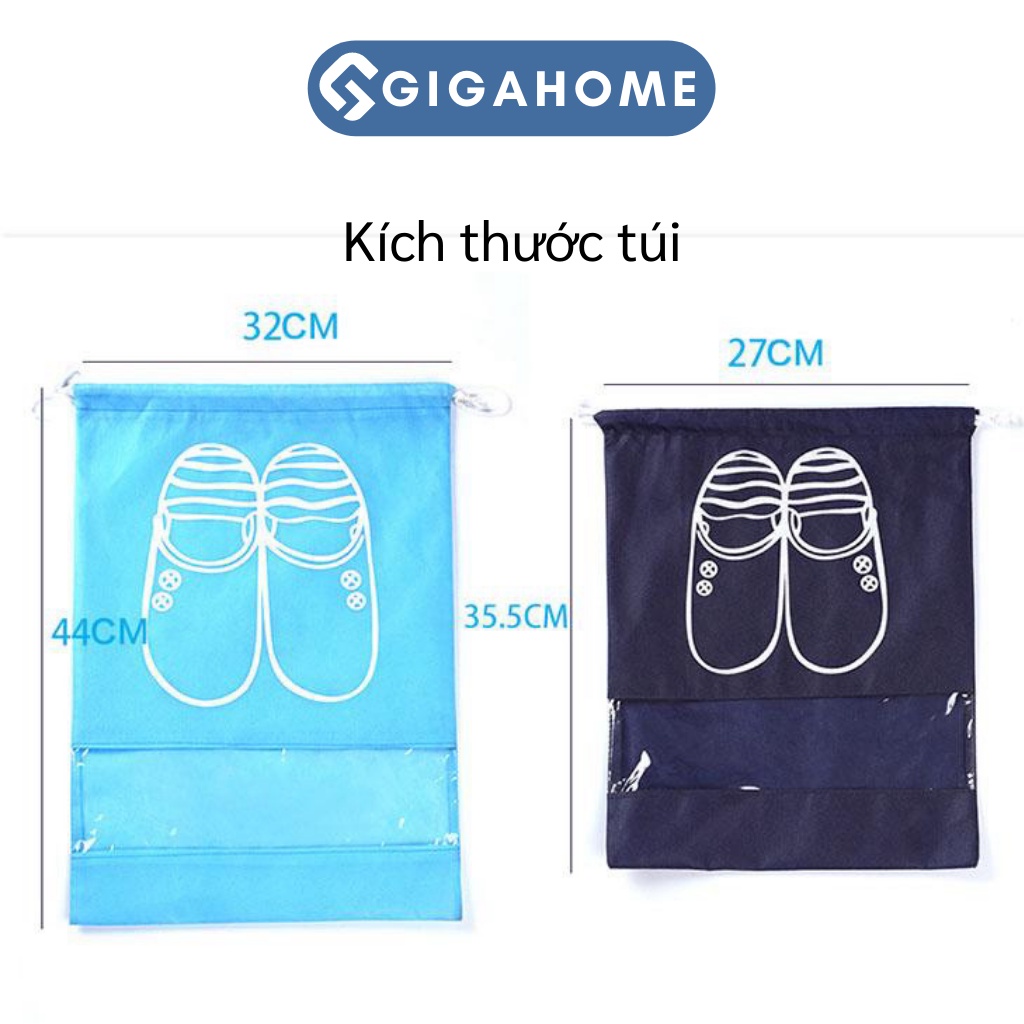 Túi Đựng Giày Dép, Quần Áo Dây Rút GIGAHOME Chống Bẩn Du Lịch 4417