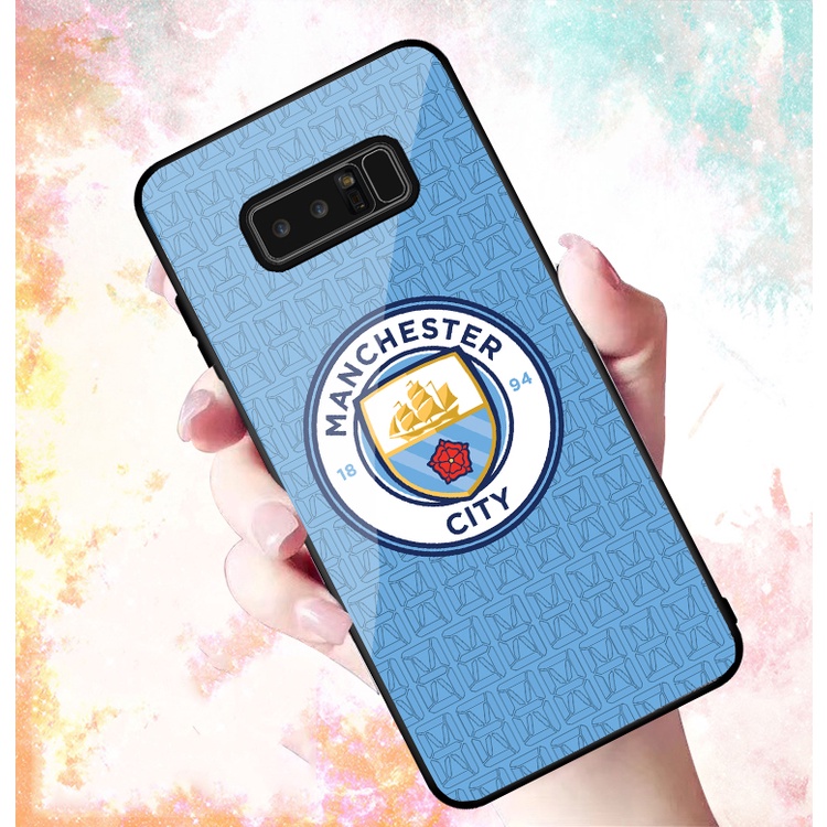 Ốp Lưng SAMSUNG GALAXY NOTE 8 mặt kính cường lực cao cấp In hình Câu Lạc Bộ Bóng Đá