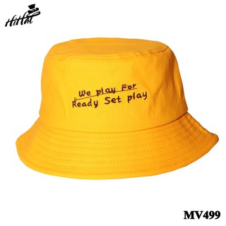 [FREE SHIP] Mũ vành vàng có thêu chữ We play for Ready set play