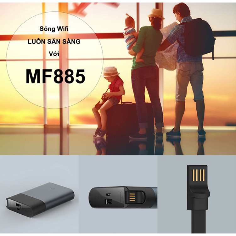 [ BẢO HÀNH 1 ĐỔI 1 ]Bộ Phát Wifi Kiêm Pin Sạc Dự Phòng Xiaomi ZMI MF885