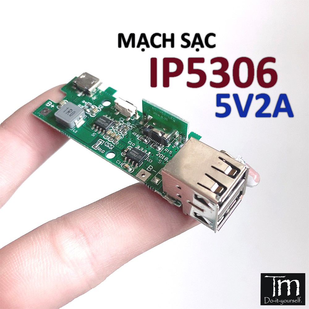 Mạch Sạc Dự Phòng 5V2A 2 Cổng Mới