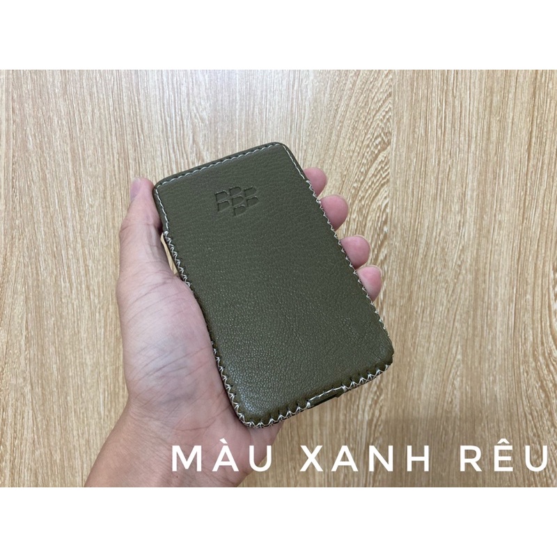 Bao da handmade dành cho điện thoại BlackBerry Q20 Classic có 3 màu Nâu- Đen- Xang