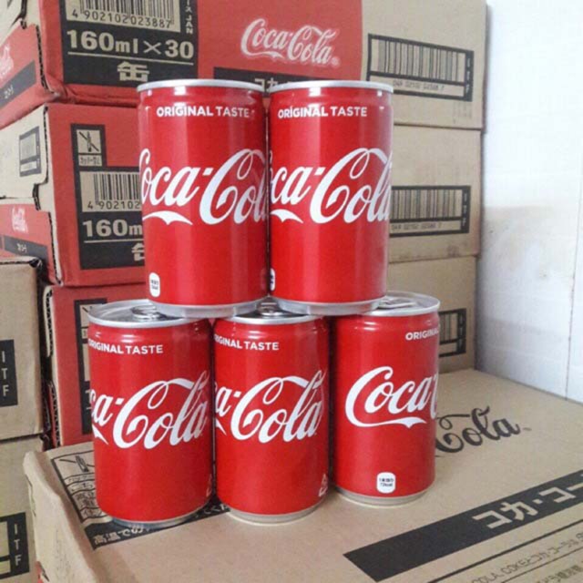 Coca Cola , Nước ngọt Nhật Bản - Lon nhôm cao cấp ( 160ml )