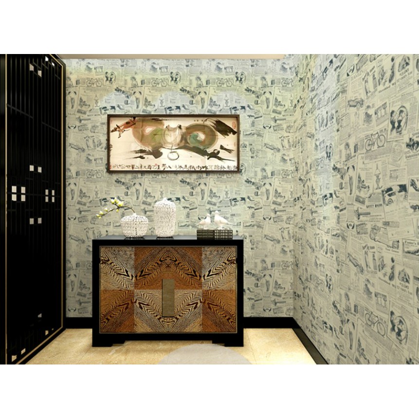 COMBO 5M Decal giấy dán tường báo chữ