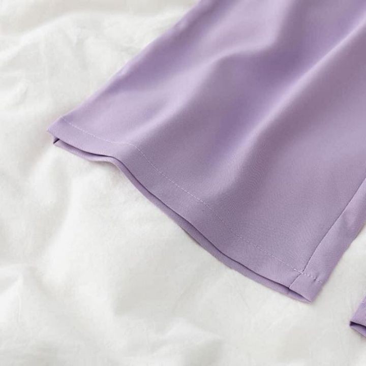 Quần ống rộng culottes xuông dài 100cm