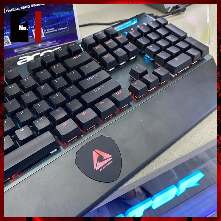 Bàn Phím Cơ Keycap Xuyên Led Gaming VSP VM02 Led Rgb Bàn Phím Máy Tính Laptop Pc Chơi Game Có Dây